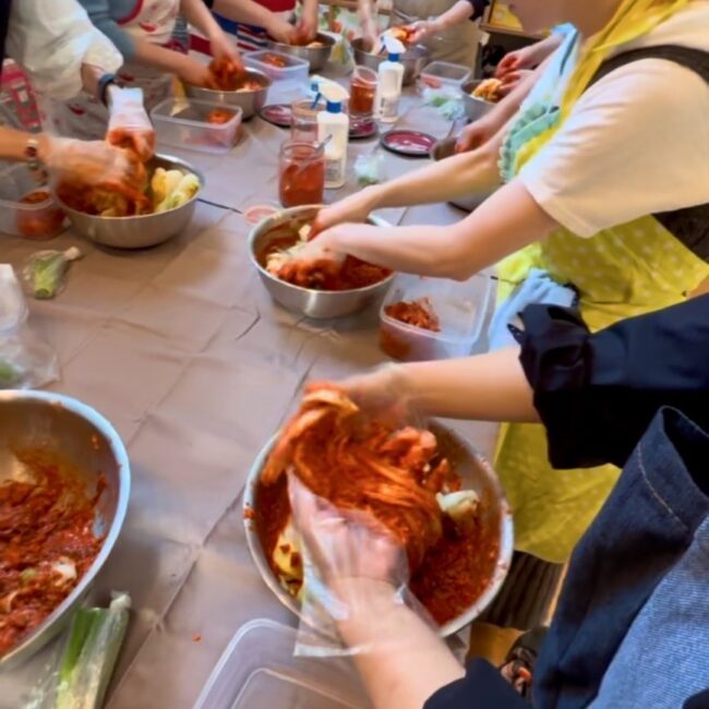 甘麹キムチ作りのワークショップ